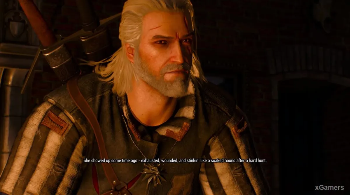 Geralt et le Baron Sanglant pendant la quête