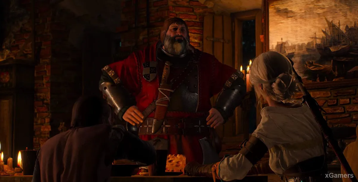 Conversation entre le Baron Sanglant et Ciri