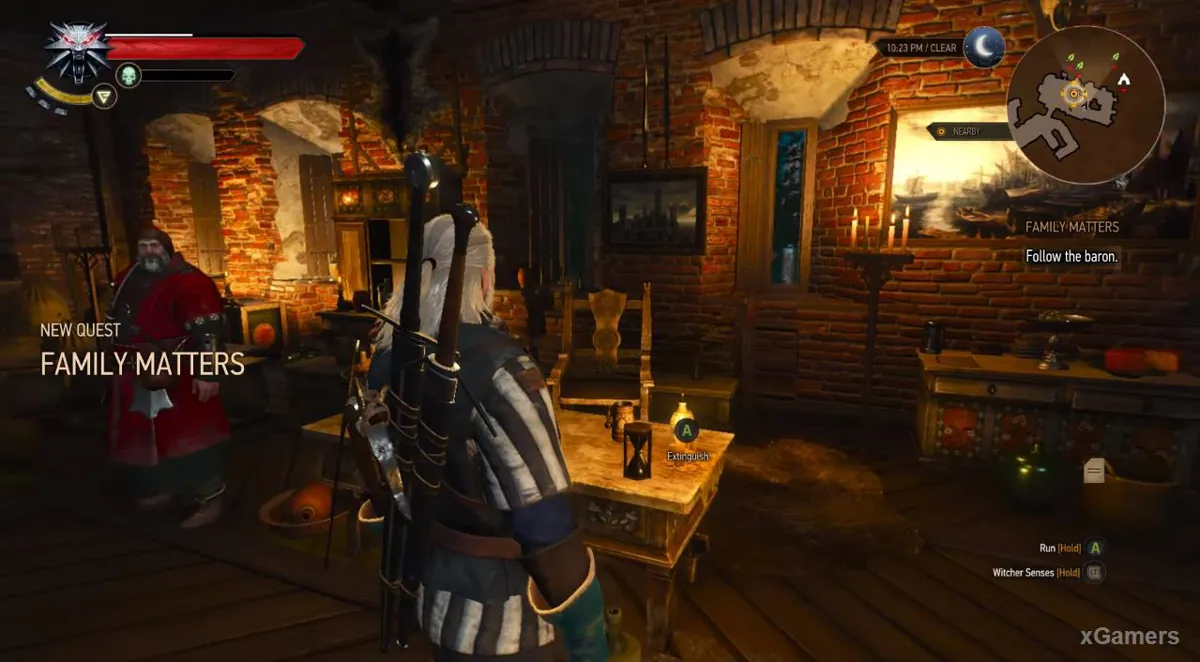 Geralt commence la quête : Affaires de famille
