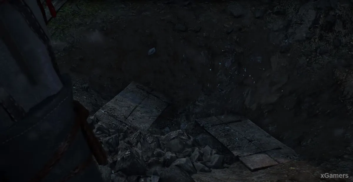 Geralt et le Baron découvrent la tombe vide