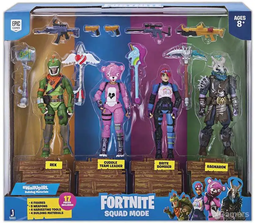 Meilleurs cadeaux pour les fans de Fortnite : pack de 4 figurines Fortnite Squad Mode