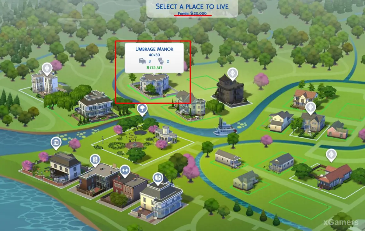 Immobilier gratuit disponible dans Les Sims 4