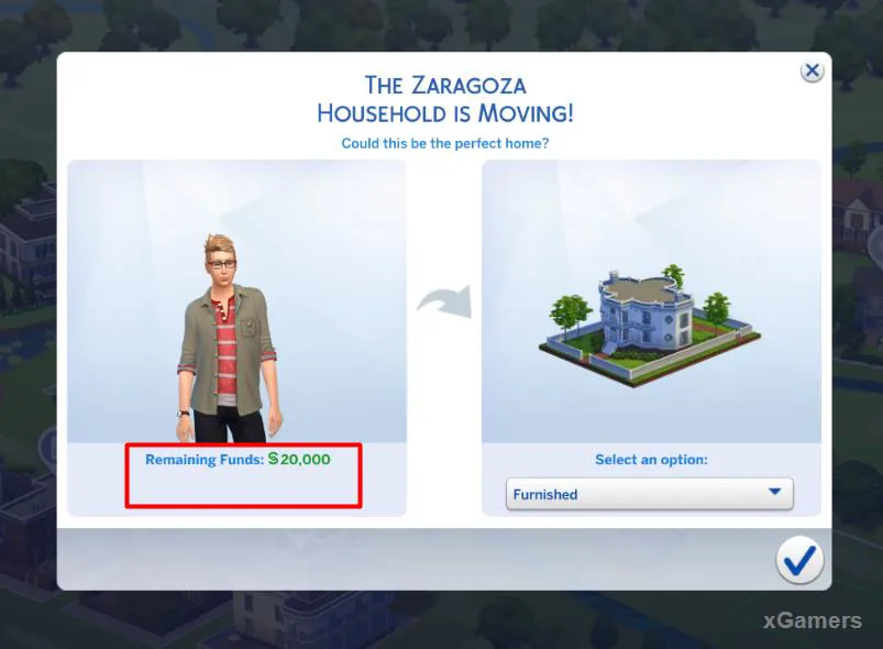 Déménagement du foyer - Les Sims 4