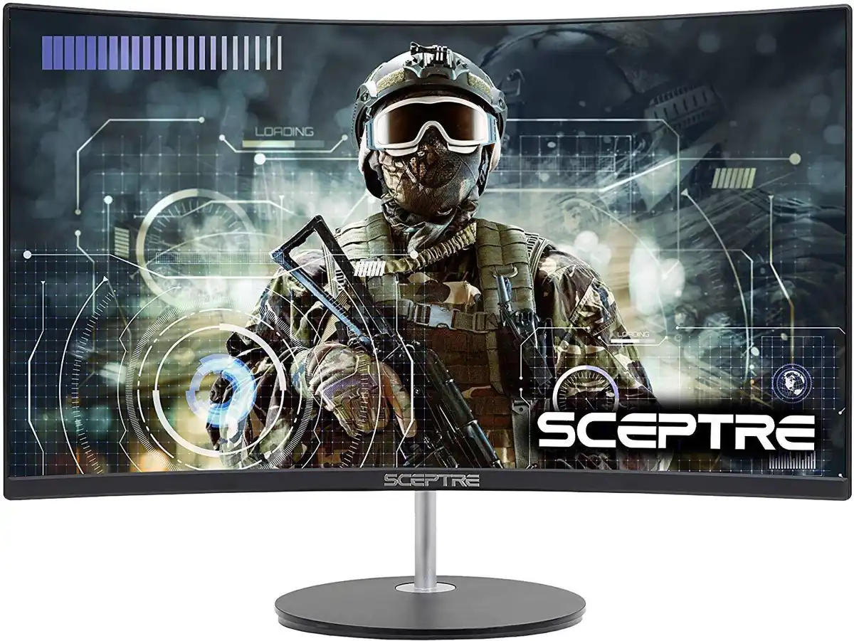 Top 10 des meilleurs écrans gaming pour console - Sceptre 24 incurvé 75Hz, écran gaming LED
