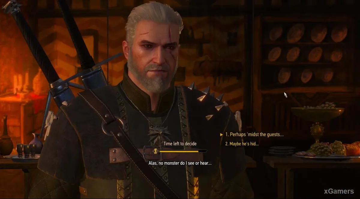 Geralt joue un rôle au théâtre