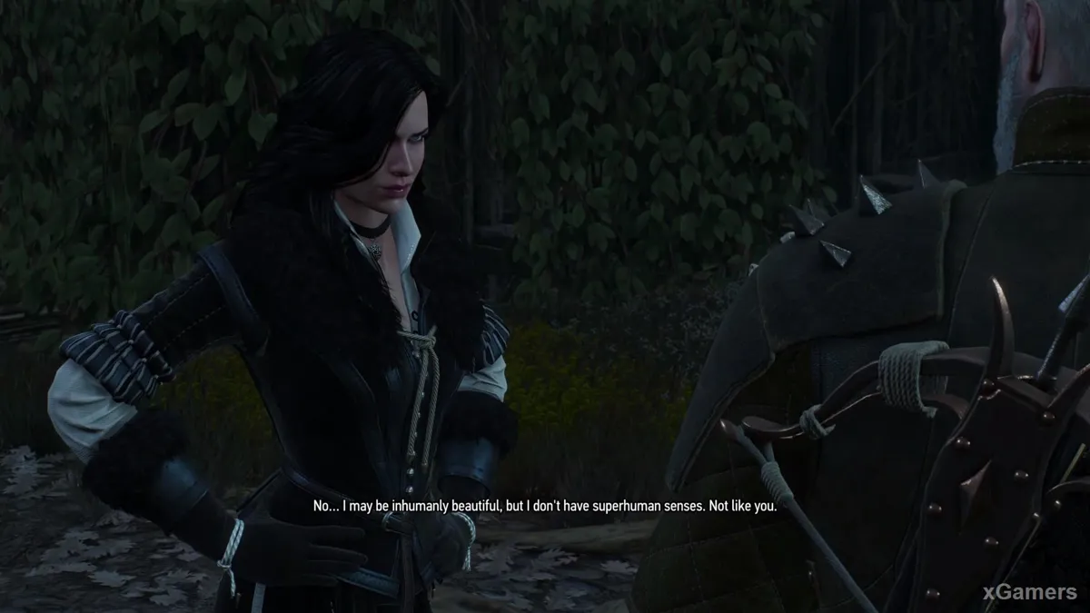 Une conversation s'engage avec Yennefer, qui partage les informations qu'elle connaît