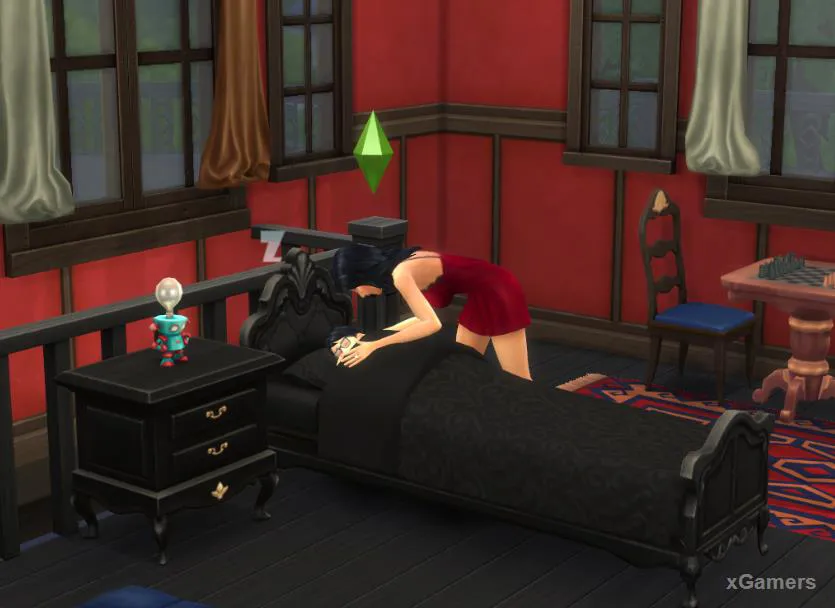 Les Sims parents peuvent coucher leur enfant