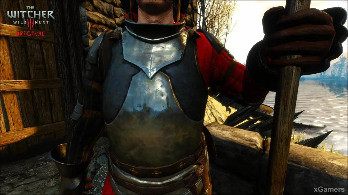 Reflets d'objets sur le métal dans la version originale de The Witcher 3