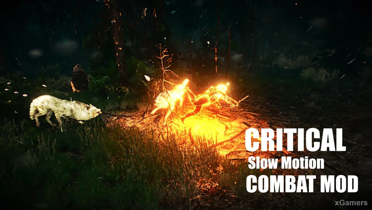 Le mod Critical slow motion combat mod dans The Witcher 3