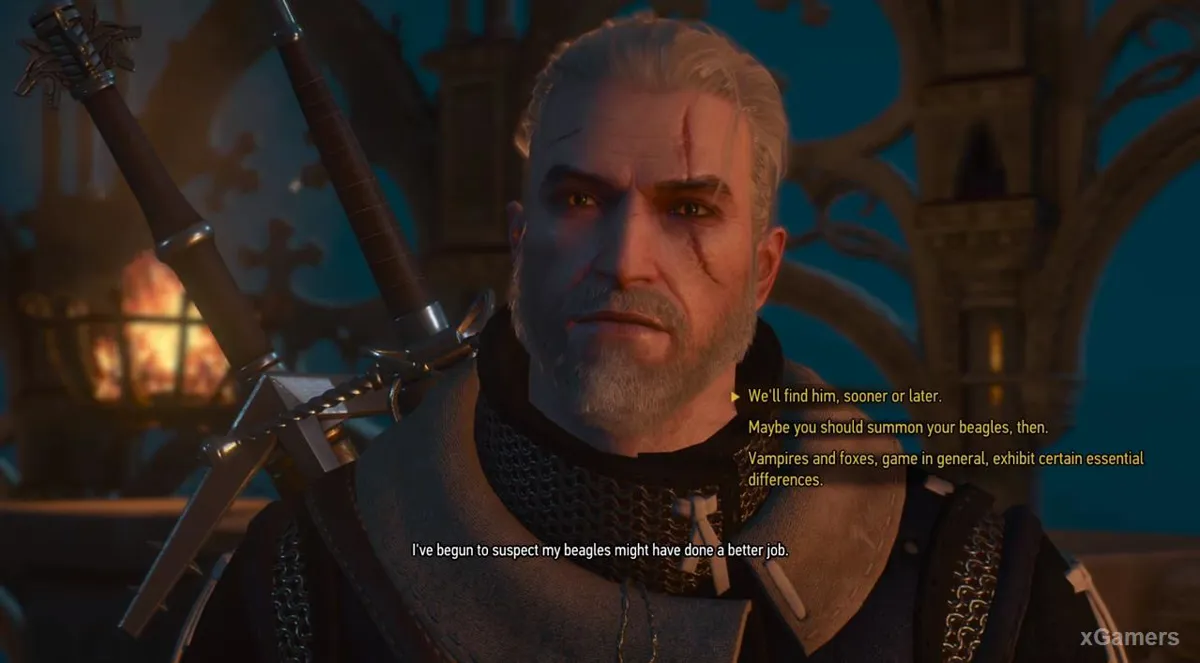 Regis et Geralt ne parviennent pas à accomplir la tâche fixée par la Princesse