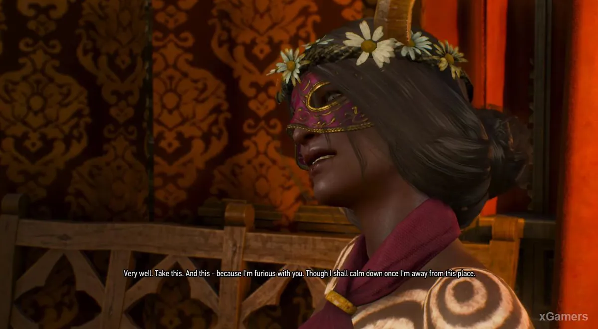 La succube accepte l'offre et remet à Geralt une épée d'argent