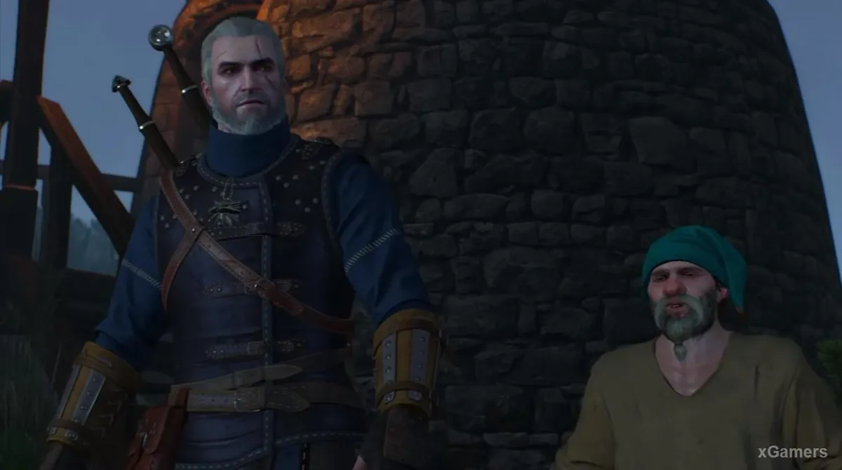 Geralt dans la quête L'Île aux Brumes