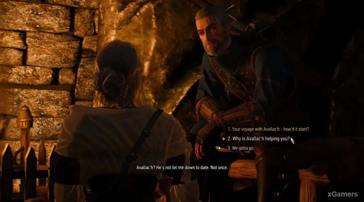 Scène très émouvante entre Ciri et Geralt