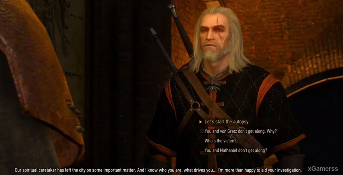Geralt trouve une lettre portant le nom de la prochaine cible du tueur
