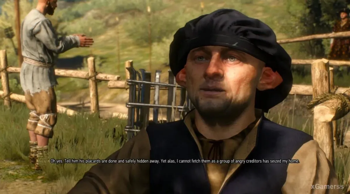 Geralt apprend où trouver le portraitiste, à la résidence Vegelbud