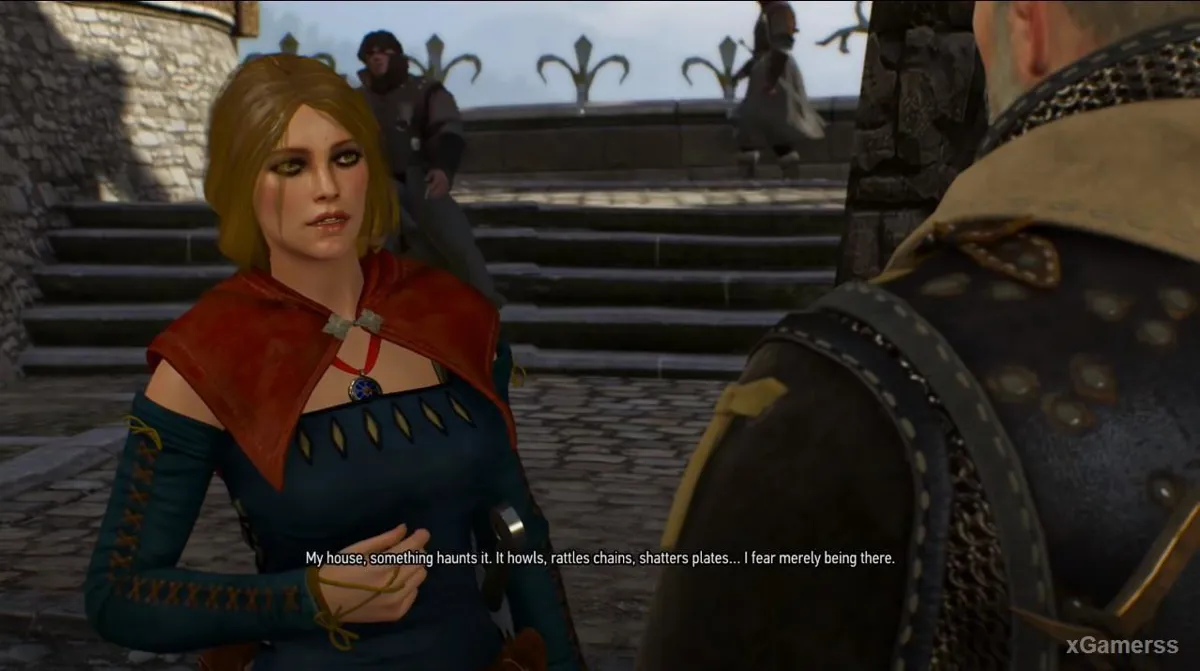 Sur le pont, Geralt rencontre Lussi, surnommée Renarde