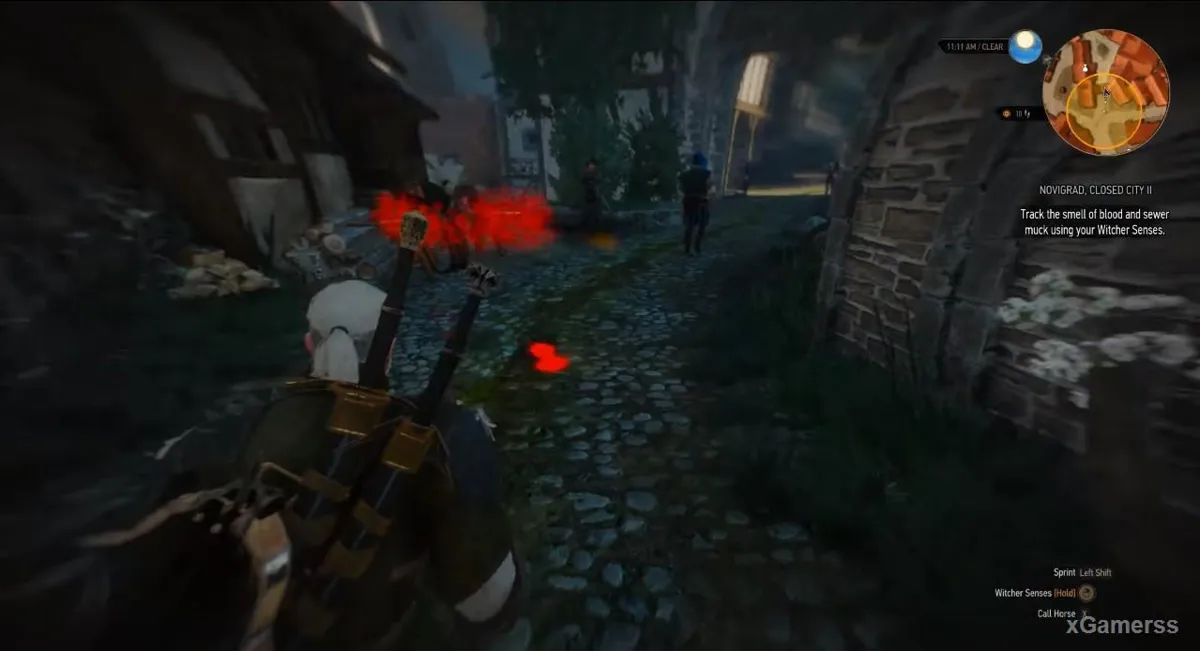 Geralt retrouve rapidement les traces du disparu