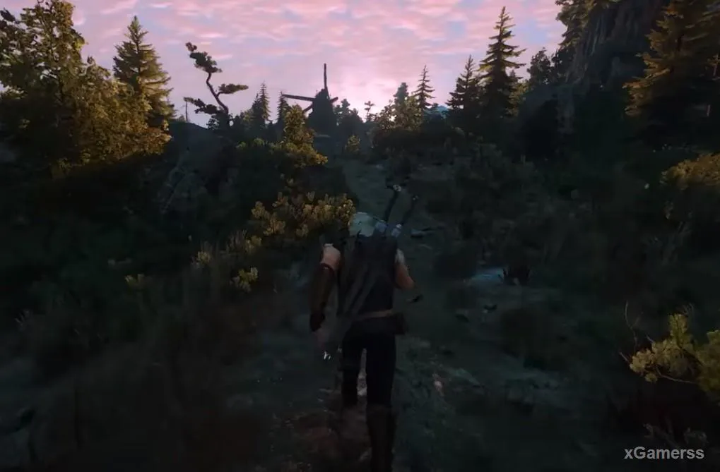 Geralt doit se rendre à la tour et examiner les traces laissées sur place