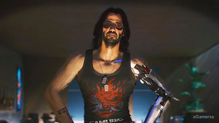 Keanu Reeves dans Cyberpunk 2077