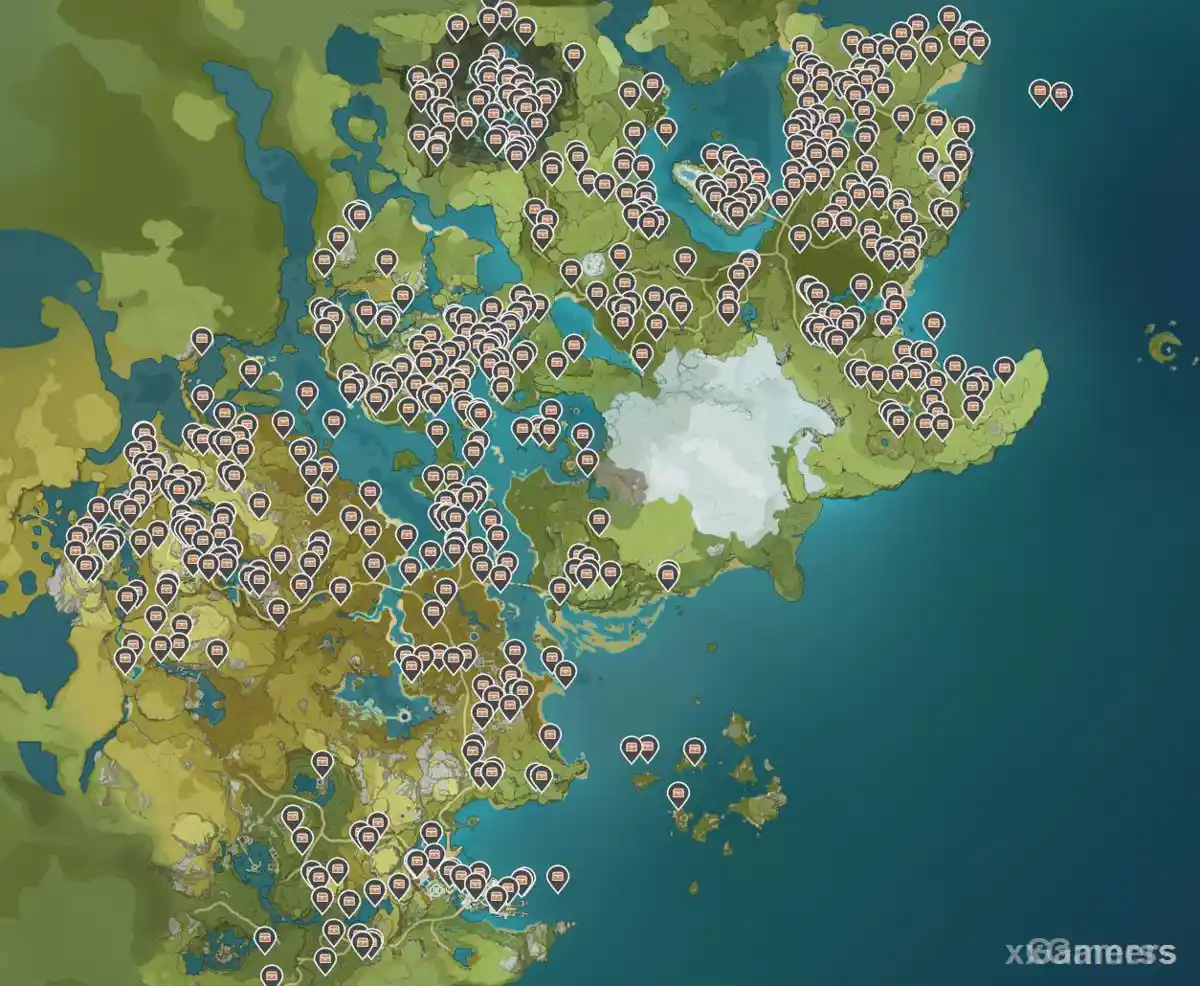 Carte des coffres communs