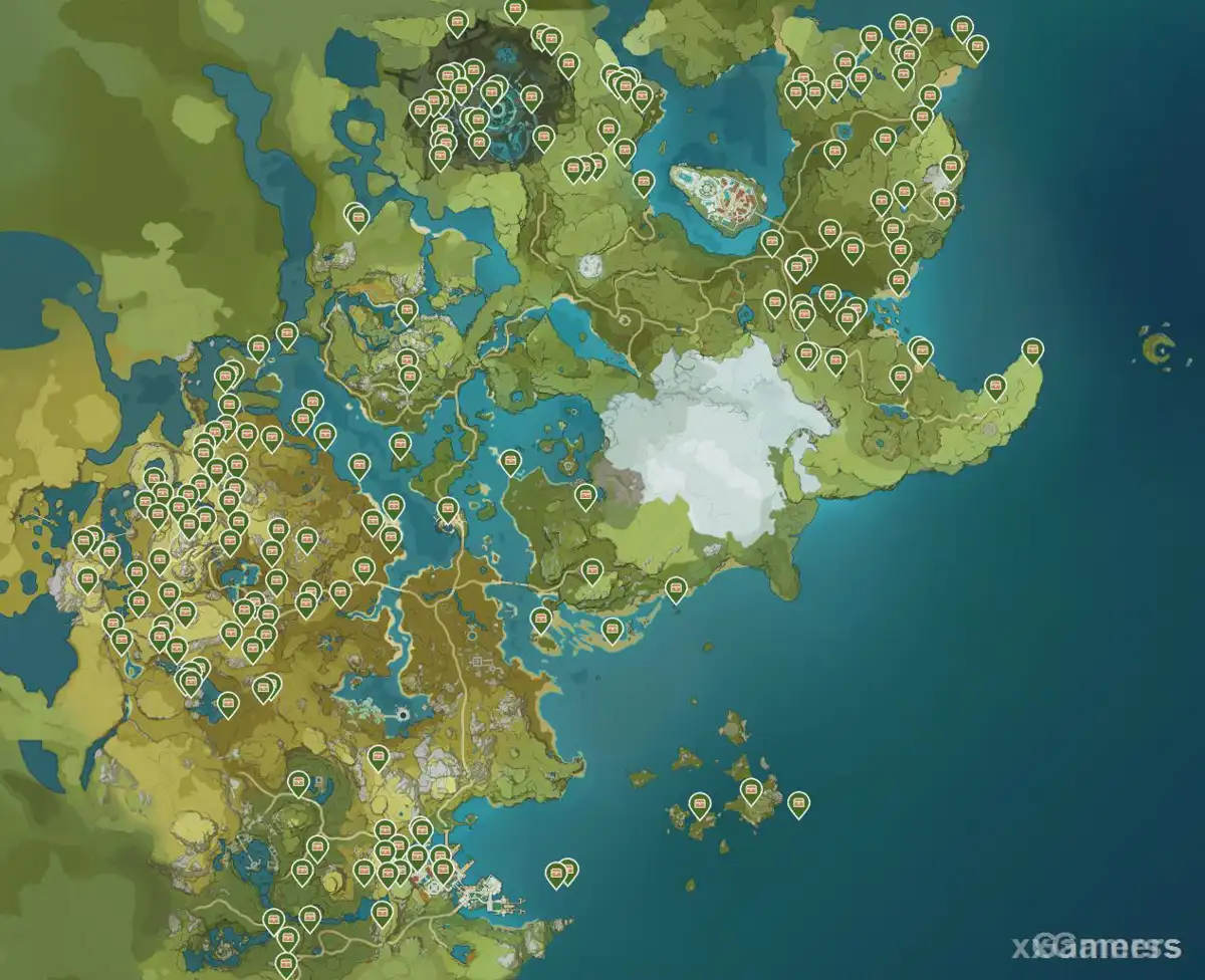 Carte des coffres exquis