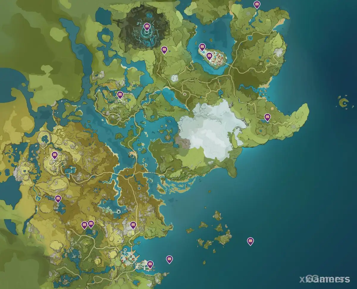 Carte des coffres luxueux