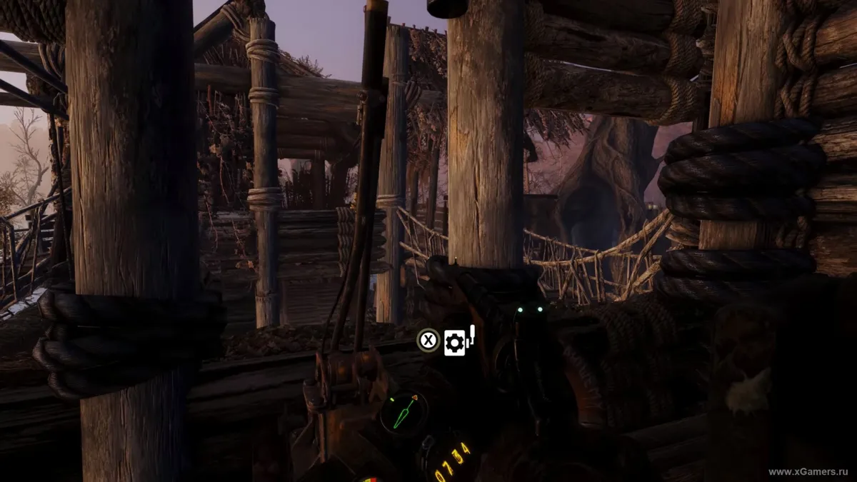 Vue interieure du camp des pirates)