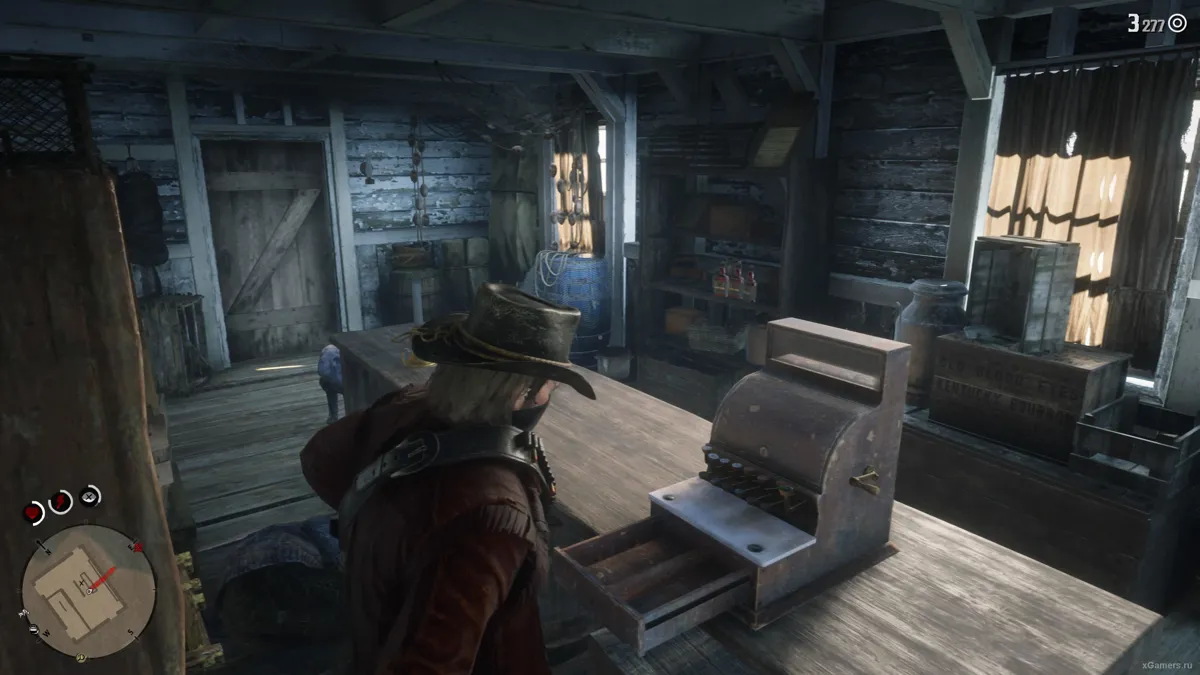 Braquage d'une boutique dans le jeu RDR 2