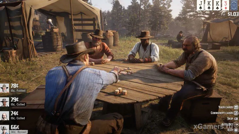 Les jeux dans RdR 2