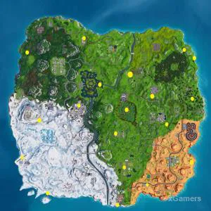 Fortnite : tous les emplacements des ballons dorés (Saison 7, Semaine 9)